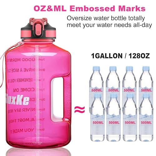  1 Gallon Motivational Sports Water Bottle  thumbnail 5