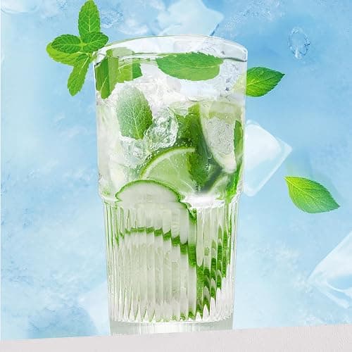 Luiaiog 18.5oz Glass Cups with Lids and Straws - Set of 4 Reusable Tumblers, Thickened Shatter-Resistant Glass, Ideal for Iced Coffee, Smoothies, Cocktails, Juices - Elegant & Durable Drinkware thumbnail 9