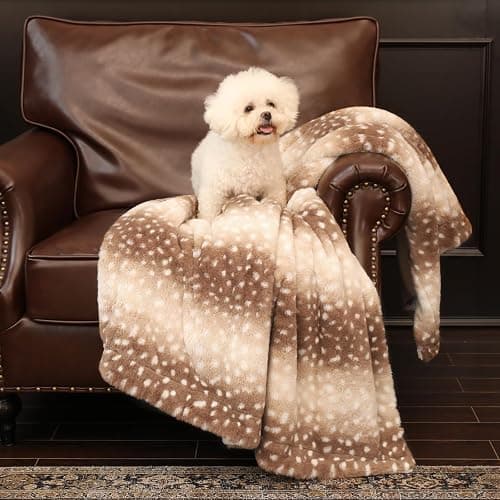 Cozy Bliss Luxury Faux Fur Throw Blanket Animal Striped Print, Non Shedding Double Sided Sherpa Blankets Super Soft Fluffy Thick Warm Throws Home Decor for Couch Bed Sofa Women (Brown, 50x60 Inches) thumbnail 7
