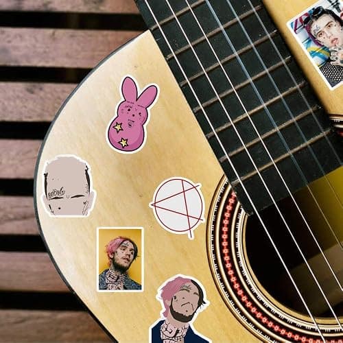 YEESACG - 100Pcs Lil Peep Vinyl Waterproof Stickers Pack | Cool Rapper Singer Aesthetic Trendy Stickers for Laptop,Water Bottles,Phone,Bumper,Skateboard,Car Decal Stickers for Adults Teens thumbnail 9