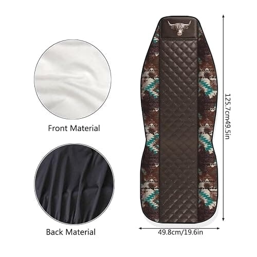 Howilath Bull Print Car Seat Cover Set of 2 Elastic Interior Accessories Front Bucket Seat Covers Fit SUV Sedan Truck, Easy to Install thumbnail 5