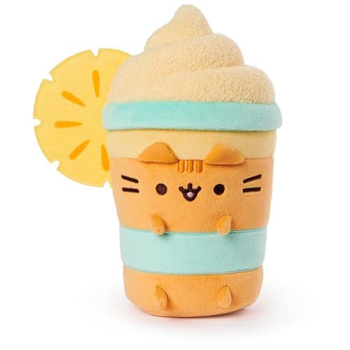 GUND Pusheen Pineapple Float Plush, Cat Stuffed Animal for Ages 8 and Up, Orange, 9.5” - Image 1