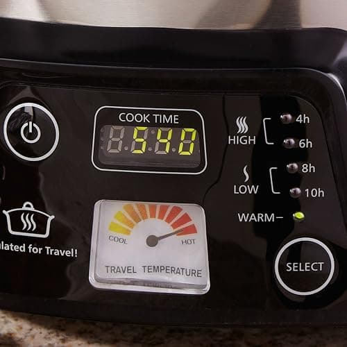 Crock-Pot 6 Quart Cook & Carry Programmable Slow Cooker with Digital Timer Stainless Steel (CPSCVC60LL-S) pack of 1 thumbnail 7