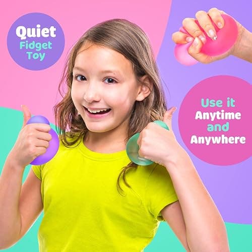 Fidget Toy Stress Cube 3 Pack - Squishy Fidget Toys for Relaxation, High Density Gel Filled, Fidgets for Classroom, Calming Toys for Kids Adults Children Teens thumbnail 5
