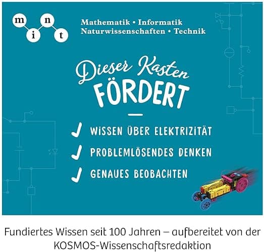KOSMOS 620707 Electro Power – Einstieg in die Welt der Elektrizität, Amazon Exklusiv, Technik Experimentierkasten für Kinder ab 8 Jahre, Elektronik Baukasten mit 5 motorisierten Modellen thumbnail 7