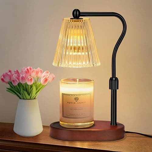 Engpure Candle Warmer Lamp with Dimmer, Candle Warmer with Timer Adjustable Height for Scented Wax Jar Candles, Gifts for Women Mom New Home Decor, for Women Mothers Day - Image 1