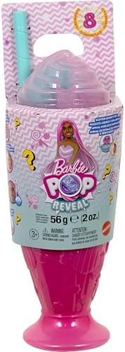 Barbie Pop Reveal Series Fashion Doll & Accessories Set, Treat Series, Sweet Swirl Theme with Pet, 8 Surprises Include Color Change thumbnail 5