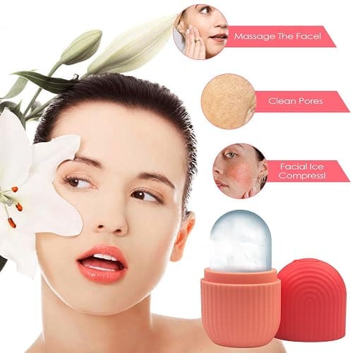 Rseuphiee Ice Roller, Ice Roller Gesicht, Eis Gesichtsroller Silikon Wiederverwendbares, Eisroller Gesicht für Gesicht und Augen, für Pore Verkleinern, Falten Aufhellen, Erhellen Haut thumbnail 6