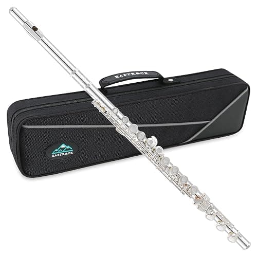 EASTROCK 17 Open Hole Flute with Offset G, Silver Plating 17 Key Flute for Professional with B Foot Joint, Split E Mechanism - Image 1