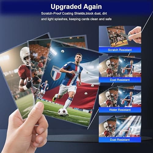 600 Counts Soft Clear Perfect Fit Card Sleeves for Trading Cards, Exact Fit Protector for TCG, Sports (Basketball, Baseball, Football) and Collectible Cards,Plastic Penny Sleeves(600) thumbnail 5