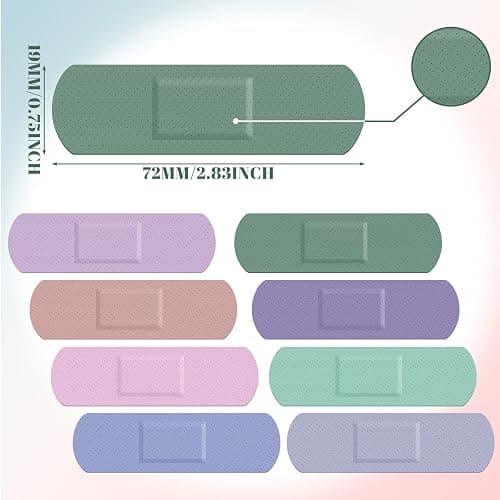 Weewooday 120 Pcs Kids Waterproof Bandages Bulk Colorful Flexible Shot Bandages Morandi Colors Teachers Students Assorted Breathable Strip for Skin Finger Wrap Family Child Toddler, 8 Colors thumbnail 3