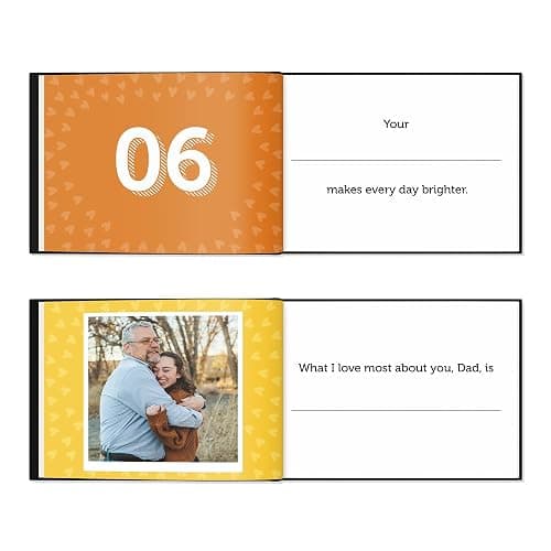KYRAKO Fathers Day Gift for Dad from Daughter, Son, Kids - What I Love about Dad Book, Fill-in-the-Blank Book for Dad: Fun Prompt Notebook to Share Memories, Thoughtful Birthday Present & Keepsake thumbnail 6