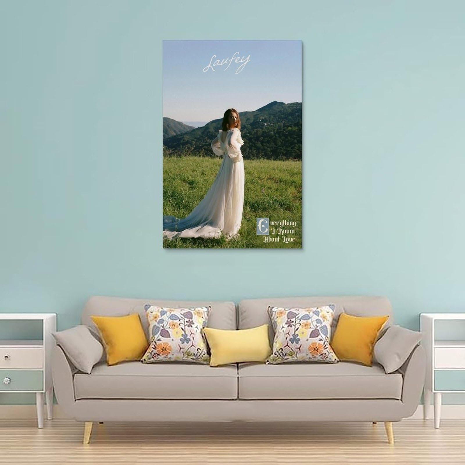 TEsay Laufey Poster Everything I Know About Love Album Canvas Art Poster And Wall Art Hanging Decor for Modern Family Corridor Posters 12x18inch(30x45cm) thumbnail 2