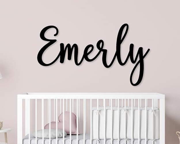 Personalized Name Sign | Custom Wooden Name Sign | Nursery Wall Decor | Interior Wall Hanging | Over Crib Sign | Nursery Baby Shower Gift - Image 1