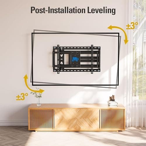 Mounting Dream Long Arm TV Wall Mount Full Motion TV Mount for 42-94" TVs | Wall Mount TV Bracket with 40" Extension Arm, Swivel & Tilt, Fits 16", 18", 24" Studs, Max VESA 800x400mm, Holds up to 150lbs thumbnail 7