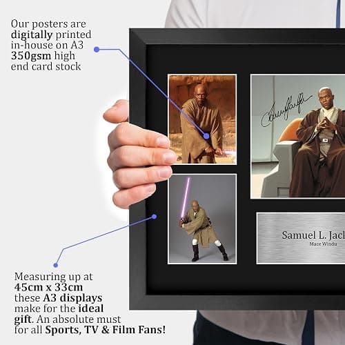 HWC Trading Samuel L. Jackson Gifts Printed Signed Autograph Picture Display for Movie Memorabilia Fans - A3 Framed thumbnail 3