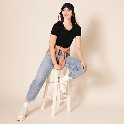 Amazon Essentials Women's Regular-Fit Short-Sleeve T-Shirt (Crewneck and V-Neck Options), Multipacks thumbnail 6