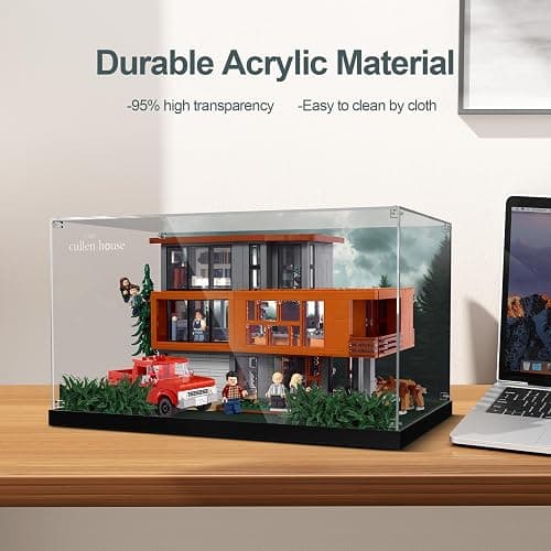 Acrylic Display Case for Lego Twilight The Cullen House (ONLY Box, NOT Model) Clear Dustproof Display Box Compatible with Lego 21354 Building Set thumbnail 6