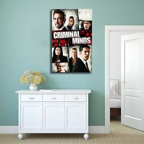 Criminal Minds Reasoning TV Series Dormitory Hallway Restaurant Club 5 Canvas Poster Bedroom Decor Sports Landscape Office Room Decor Gift Unframe:12×18inch(30×45cm) thumbnail 4
