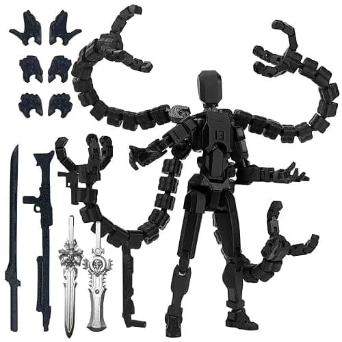 T13 Already Assembled Action Figure Accessories,T13 Multi-Jointed Movable,for Collectors Desktop Decorations t-13 Movability 3D Printed Toys - Image 1