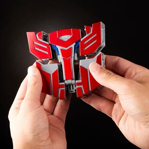 Transformers Icons Optimus Prime 6.75-Inch Voyager Class Action Figure that Converts to Autobot Logo Symbol, Display Stand, Robot Toys for Ages 8+ thumbnail 6