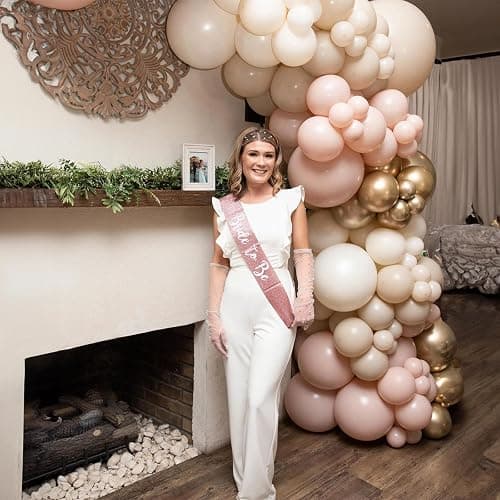 Jobkoo White Sand Balloons, 12 Inch 30 Pcs Beige Balloon Boho White Latex Cream Balloons Matte Off White Sand Neutral Helium Balloons for Birthday Wedding Baby Shower Anniversary Party Decorations thumbnail 5