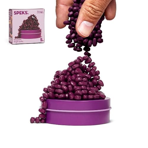 Speks Original Crags Ferrite Putty | 150+ Ferrite Stones in a Tin, Fidget Toy for Stress Relief, Sensory Desk Toy for Adults & Teens 14+ | Lavendar, Small (Iris) - Image 1