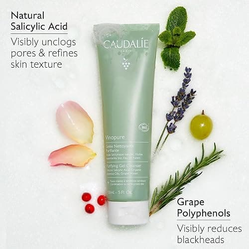Caudalie Vinopure Salicylic Acid Cleanser, Pore Purifying Gel Cleanser - 150 mL thumbnail 5