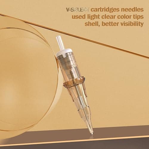 EZ Tattoo Cartridge Needles Assorted - 50Pcs #12 Mixed (3RL 5RL 7RL 9RL 11RL) Standard Round Liner Tattoo Needles Cartridges for Tattoo Pen Machine Gun - V SELECT thumbnail 4