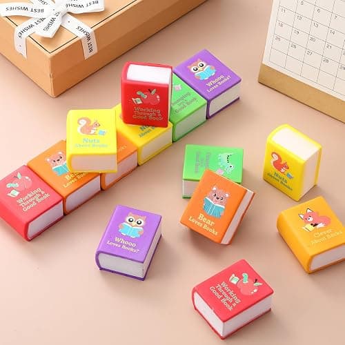 36 Pcs Stress Balls Toys Gift for Kids Back to School Gifts for Student Book Squishy's Fidget Toy Bulk First Day of School Party Favor Classroom Reward Prize Relief Toy for Exchange Gift (Cute) thumbnail 6