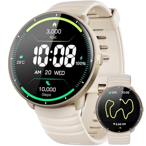 Parsonver Swimming Smart Watch, 5ATM Waterproof for Pool & Open Water, Built-in GPS & Compass, AMOLED Fitness Tracker with 100+ Sports Modes, Heart Rate & Sleep Monitor, AI Swim Analysis, French Grey - Image 1