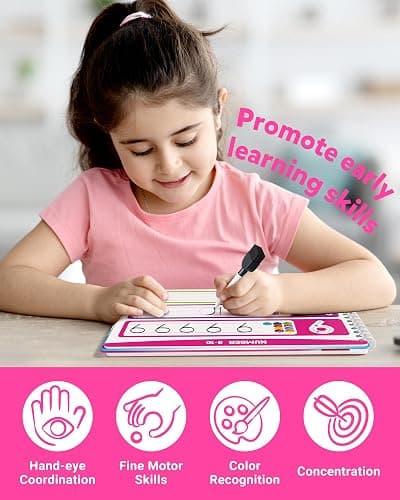 Coogam Montessori Preschool Learning Activities for Toddler Girls Age 3-5, Busy Book with Tracing & Handwriting Practice, Educational Autism Sensory Travel Toys for Girls Birthday Gifts thumbnail 7
