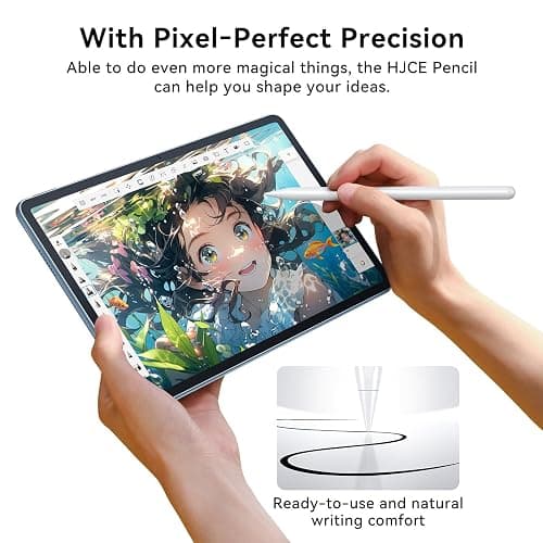 HJCE Pencil for ipad A16(11th),Fast Charging,Stylus Pen for iPad 2018-2025,with Palm Rejection, Tilt Sensitivity,Compatible with iPad(11(A16)10/9/8/7/6), Air(3/4/5/M2/M3), Mini(5/6/7), Pro12.9/11/13'' thumbnail 3