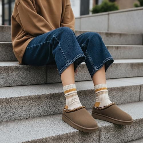 CUSHIONAIRE Keto Womens Slippers Slip-On Suede Mule Slipper - Cozy & Stylish, Memory Foam & Faux Fur Lining, Wide Widths Available thumbnail 2