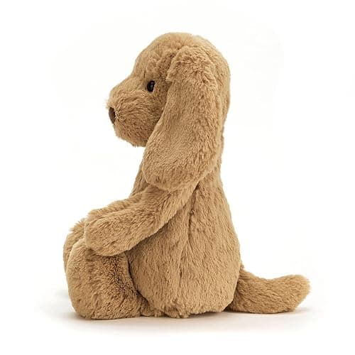 Jellycat Bashful Toffee Puppy Stuffed Animal, Medium 12 inches - Dogs and Puppies Plush Toy - Classic Children's Gift thumbnail 4