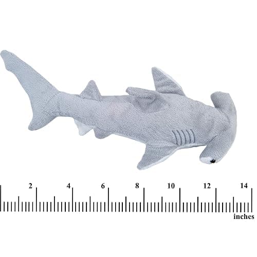 Bedwina Stuffed Animal Sharks - Pack of 2 Large, 14 inch Mako & 13 inch Hammerhead Plush Shark Toys, Stuff Animals Toy, for Baby Toddlers & Kids thumbnail 7