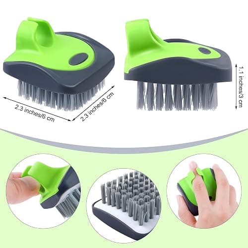 Aodaer Vegetable Brush Potato Scrubber Brush Silicone Hard and Soft Side Fruit Cleaning Tools for Delicate or Tough-Skinned Vegetables thumbnail 3