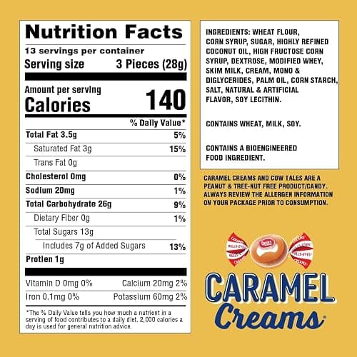 Goetze's Candy Classic Vanilla Caramel Creams, 1 lb Bag | Individually Wrapped Chewy Caramel & Vanilla Cream Treats, Fresh from the Factory thumbnail 2