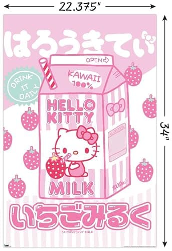 Hello Kitty: 20 Kawaii Tokyo - Milk Wall Poster, 34L" x 22.4W", Unframed Version thumbnail 3
