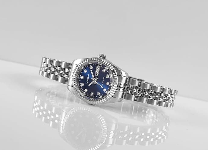 Armitron Women's Genuine Crystal Accented Bracelet Watch, 75-2475 thumbnail 4