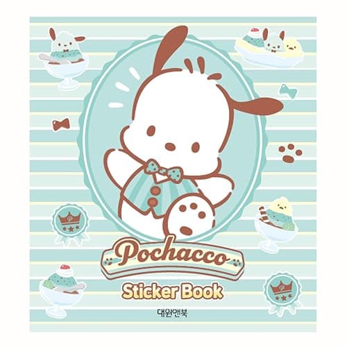 Character Sticker Minibook - Pochacco 24 Unique Stickers, 9.5 x 10.5 cm (3.7 x 4.1 in) - Different Designs, Themes & Settings for Endless Fun - Ideal for Scrapbooking, Decoration & Creative Projects - Image 1