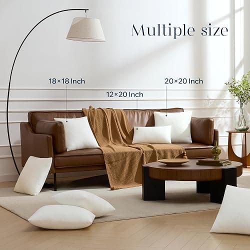 Phantoscope Premium 18x18 Throw Pillow Inserts, Ultra-Soft Air Layer Pillow Inserts Down Alternative Decorative Throw Pillows for Couch, Bedroom, Square Cushion Sham Stuffer, Pack of 1 thumbnail 7