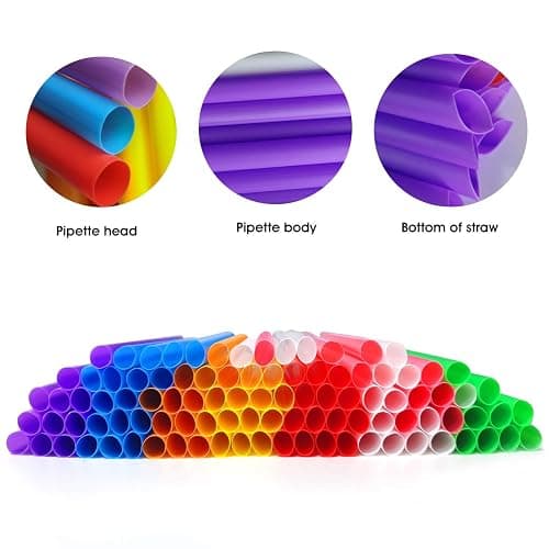MYJIE 100 Pcs Jumbo Smoothie Straws Boba Straws,Individually Wrapped Multi Colors Disposable Plastic Large Wide-mouthed Milkshake Bubble Tea Drinking Straw(0.43" Diameter and 9.45" long) thumbnail 4