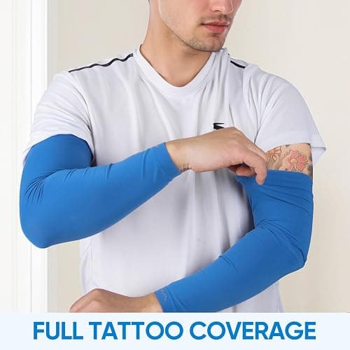 APEXUP Cooling Arm Sleeves for Men Women, UV Sun Protection UPF 50, Volleyball Arm Sleeves Compression Sleeves for Outdoor thumbnail 8