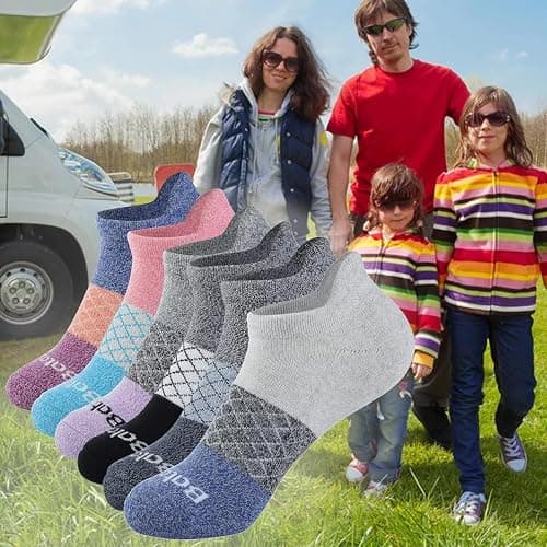 bataidis Women's Casual Ankle Socks Low Cut Athletic Socks 6 pairs thumbnail 2