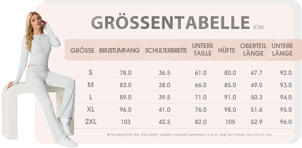 IWOLLENCE Hausanzug Damen Jogginganzug Set Lounge Set 2 Teiler Sportanzug Damen Y2K Outfit Homewear mit Crop Top und Schlaghosen thumbnail 3