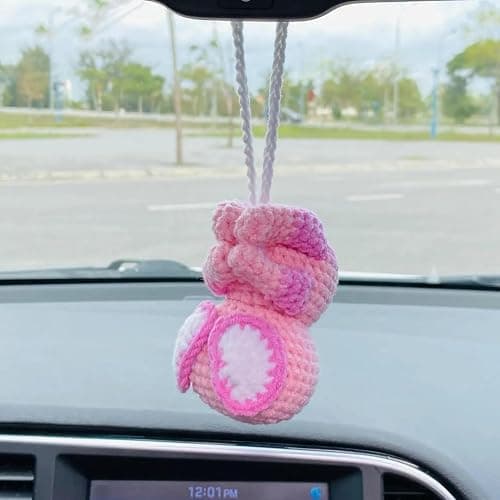 Crochet Spider Hanging Ornament, Cute Hero Rearview Mirror Decoration, Handmade Spider Amigurumi Plush, Car Charm Gift for Him or Her, Funny Car Accessory thumbnail 8