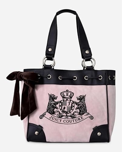 Juicy Couture Vintage Dreams Daydreamer Tote Bag, Handbag with Bow Accent & Shoulder Straps, 12 x 11 Inches thumbnail 5
