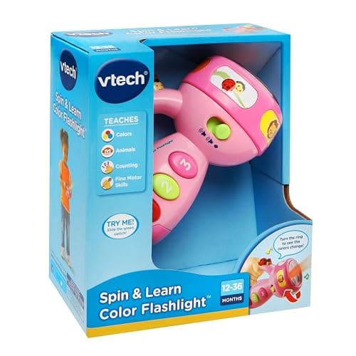 VTech Spin and Learn Color Flashlight, Pink thumbnail 7