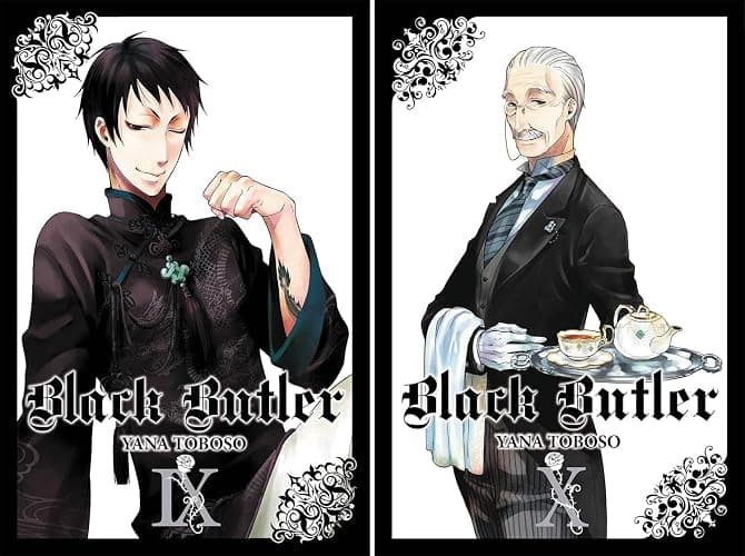 Black Butler Manga Set Vol 1-10 by Yana Toboso + 5 Kokuyo Campus Notebooks of Spy x Family Limited Edition thumbnail 6
